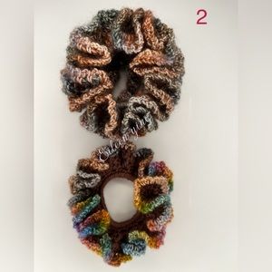 hand crocheted scrunchie